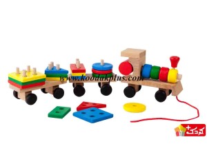 اسباب بازی چوبی قطار جایگذاری اشکال مدل train-wooden-1066