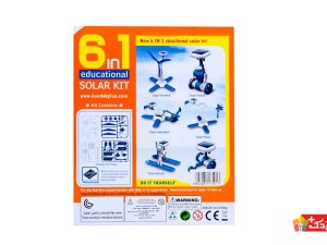 ربات نوری شش مدلی solar kit toy