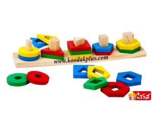 اسباب بازی مونته سوری آموزش اشکال Monte Surrey 5 columns