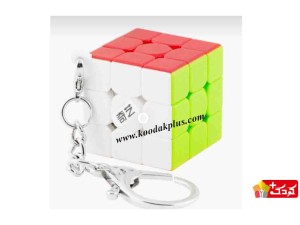 مینی روبیک 3×3 کای وای رنگ ثابت سر کلیدی دار QiYi mini cube 3×3×3