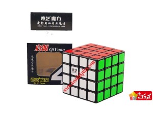 روبیک 4×4 برند کای وای کای یوان زمینه مشکی QiYi Yuan 4×4×4