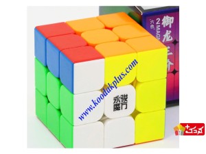 روبیک 3x3 مگنتی برند وای جی یولانگ استیکرلس YJ 3x3 Yulong V2 M