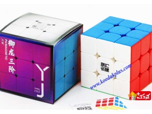 روبیک 3x3 مگنتی برند وای جی یولانگ استیکرلس   YJ 3x3 Yulong V2 M