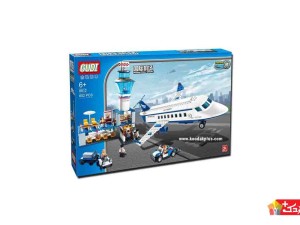 لگو اسباب بازی هواپیما و برج دیدبانی مدل GUDI-8912