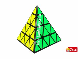 روبیک هرم حرفه ای 4×4 کای وای زمینه مشکی Qiyi 4×4 Master pyraminx