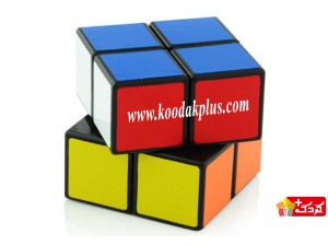 مکعب روبیک 2×2  برند شنگ شو برچسبی با زمینه مشکی
