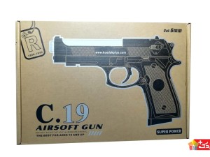 تفنگ فلزی ساچمه پرتابی airsoft gun مدل c19