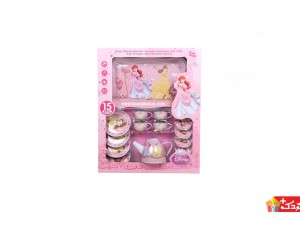 ست چای خوری فلزی 15 تکه طرح  دیزنی پرنسس