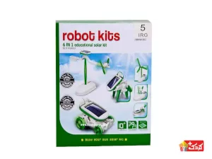 سولار کیت آموزشی شش مدلی (robot kits 6 in 1 educational solar kit)