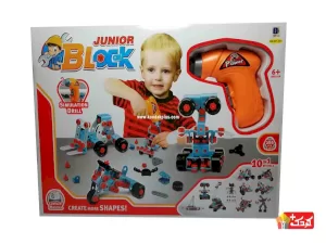 ابزار ساختنی ده مدلی دریل دار block junior