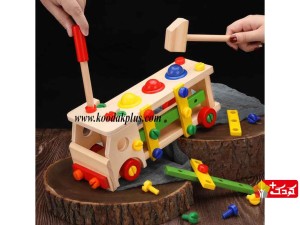 اسباب بازی کامیون چوبی پسرانه