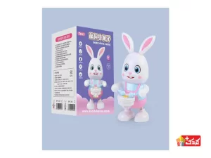 خرگوش طبل زن و رقاص چراغ دار موزيكال مدل t2025