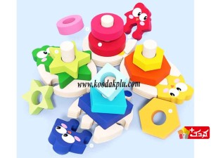 بازی فکری پایه اشکال پازلی(جای گذاری اشکال) موانزی