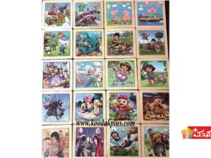 پازل چوبی کتابی 6 عددی مدل w02