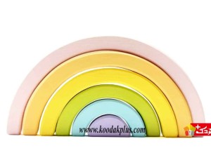 رنگین کمان چوبی کودک 6 رنگ