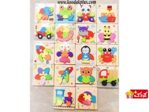 جورچین چوبی برجسته کودک 5 تکه مدل p5