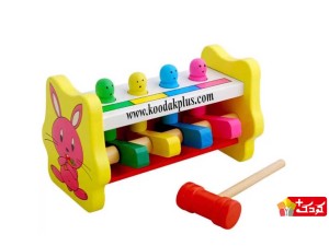 بازی آموزشی کوبه چوبی پرتاب آدمک