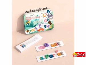 پازل چوبی آموزش کلمات انگلیسی با فلش کارت