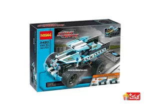 لگو ماشین مسابقه ای پرشی و عقب کش مدل DECOOL-3420
