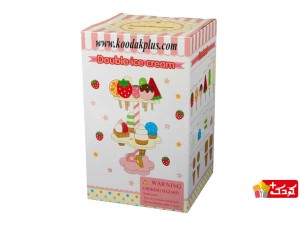 خرید اسباب بازی  چوبی کودک مدل بستنی 18 قطعه