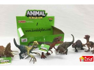 اسباب بازی فیگور دایناسور پک 6 عددی مدل animal kingdom