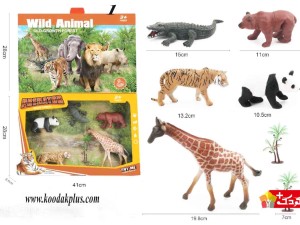اسباب بازی فیگور حیوانات وحشی در 4 مدل Wild Animal