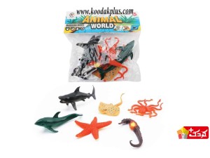پک  6 عددی فیگور حیوانات دریایی Animal World