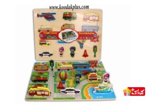 پازل اسباب بازی چوبی 3 بعدی 3D puzzle