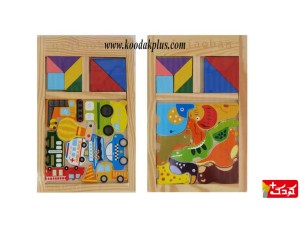 بازی فکری پازل چوبی همراه با کاتامینو