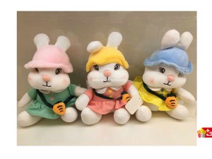 عروسک پولیشی خارجی طرح خرگوش کیف هویجی کد 137 rabbit
