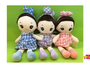 عروسک پولیشی خارجی مدل دختر لباس چهارخونه کد 153 Girl