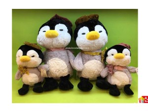 عروسک پولیشی پنگوئن خارجی مدل کلاهدار خارجی کد 166 penguin