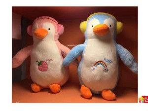 عروسک پولیشی خارجی مدل پنگوئن هدفونی کد 170 penguin