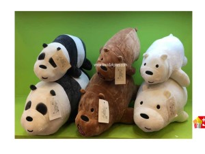 عروسک پولیشی خارجی خرس خنگ خوابیده کد 175 bear