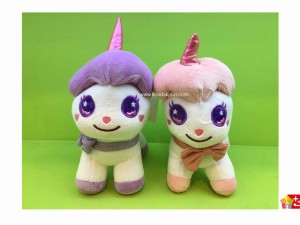 عروسک پولیشی خارجی طرح یونیکورن ایستاده پارچه نانو کد 182 unicorn