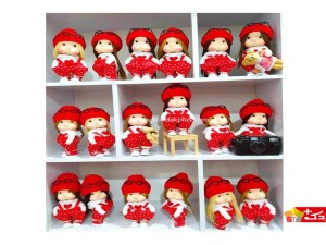 عروسک روسی دختر لباس قلبی