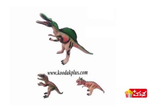 مجموعه 3 عددی فیگور دایناسور جنس لاتکسی مدل dinosur djf.36