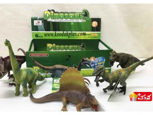 اسباب بازی فیگور دایناسور پک 6 عددی مدل  dinosaur jfl