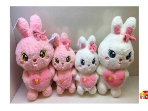 عروسک پولیشی خرگوش قلب به دست خارجی کد 221 rabbit