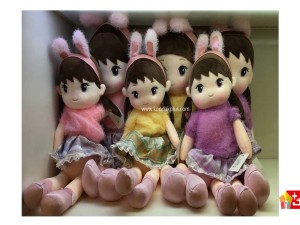 عروسک پولیشی طرح دختر هدبند خرگوشی کد 227 Girl