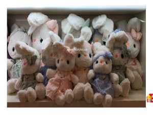 عروسک خرگوش پولیشی با هد بند کد 228 rabbit