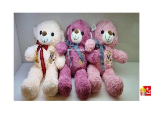 عروسک پولیشی خرس پشمالو پاپیونی خارجی کد 238 bear