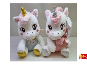 عروسک پولیشی یونیکورن نشسته خندان نانو کد 253 unicorn