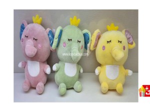 عروسک پولیشی فیل تاج دار نانو کد 255 elephant