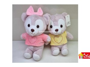 عروسک پولیشی خرس لباس قلبی خارجی کد 256 bear