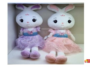 عروسک پولیشی خرگوش لباس پروانه‌ای خارجی کد 261 rabbit