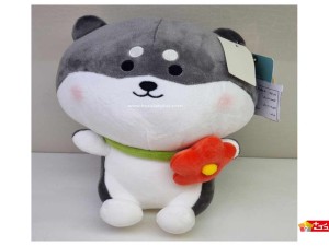 عروسک پولیشی خارجی سگ گل به گردن کد 269 dog