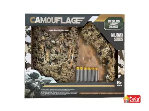 تفنگ تیر پرتابی به همراه سپر و لباس ارتشی مدل 943A