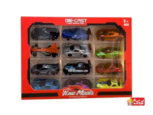 ست 12 عددی ماشین فلزی اسباب بازی مدل 1-A112