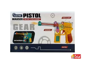 تفنگ چرخ دنده ای موزیکال و چراغ دار مدل 0308